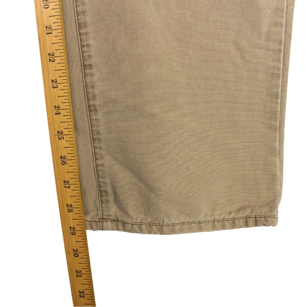 HUGO BOSS Men Pants Trousers Texas Straight Chino Size 33x32 Khaki Relaxed Fit - Picture 9 of 11